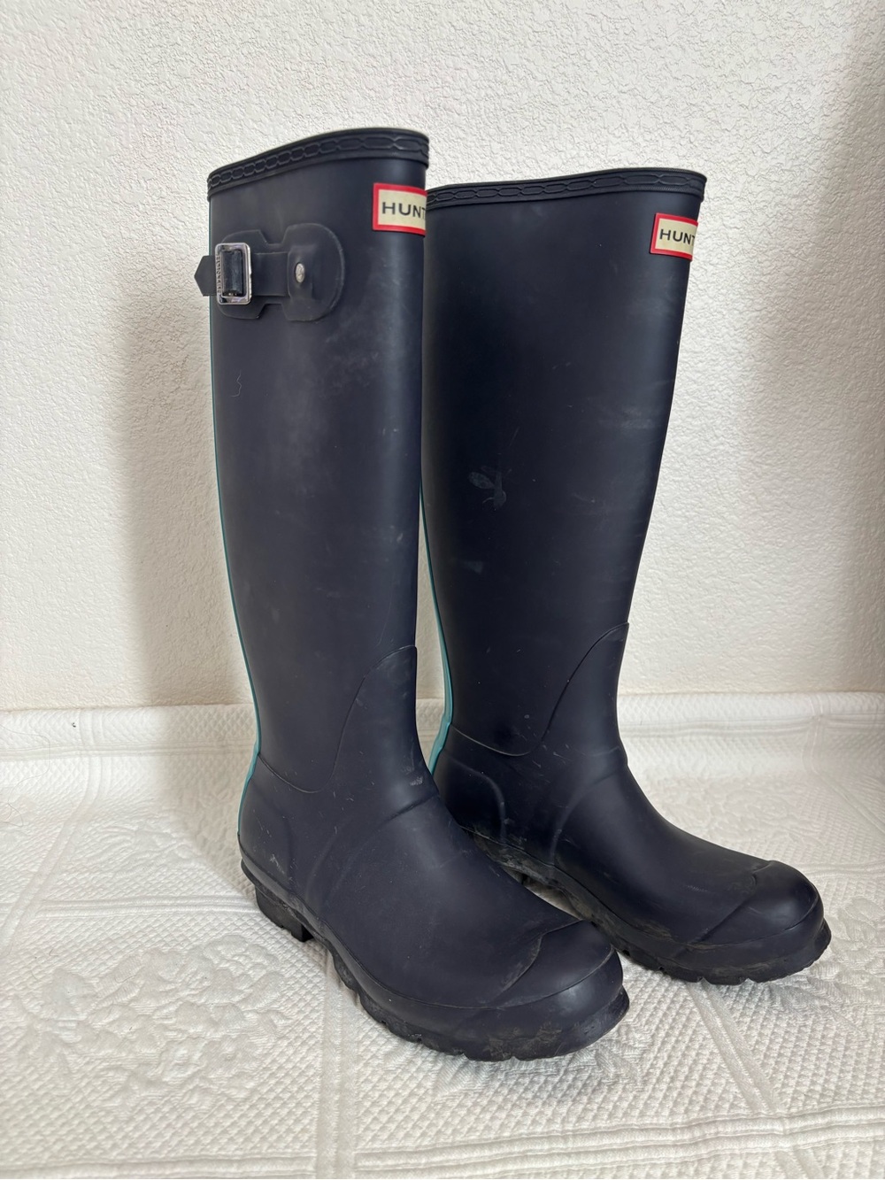 Hunter Tall Matte Black Waterproof Rain Boots